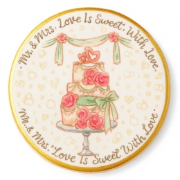 Ciastko lukier Ślub Zaproszenie  Love is Sweet Bakegram Personalizuj