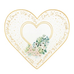 Ciastko lukier Ślub Zaproszenie  Love is Sweet Personalizuj