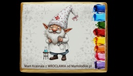Ciastko lukier malowanka pędzelek maluj i zjedz  Mam Krasnala z WROCŁAWIA edukacja 