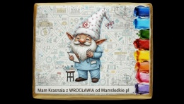 Ciastko lukier malowanka pędzelek maluj i zjedz  Mapka Krasnala z Wrocławia edukacja 