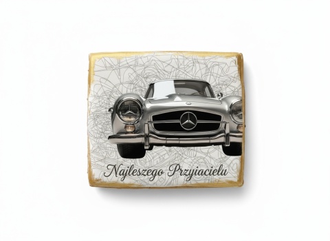 Lukrowane Ciastko Prezent MOTO Fana MercedesBenz 300 SL AUTO dla Mężczyzny
