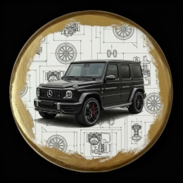 Ciastko lukier Auto Fan PASJA MercedesBenz Klasa G