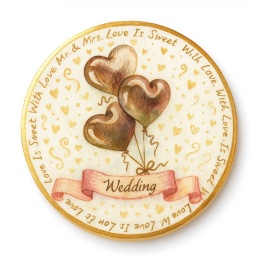 Ciastko lukier Ślub Zaproszenie  Miłosne Balony Personalizuj