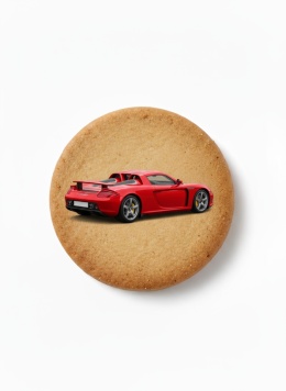 Ciastko lukier Auto Fan PASJA Red Racer