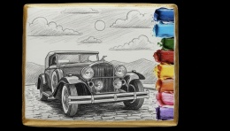Ciastko lukier malowanka pędzelek maluj i zjedz  Retro Auto edukacja 