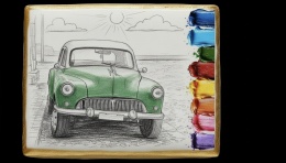Ciastko lukier malowanka pędzelek maluj i zjedz  Retro Auto edukacja 