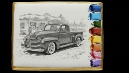 Ciastko lukier malowanka pędzelek maluj i zjedz  Vintage Truck edukacja 
