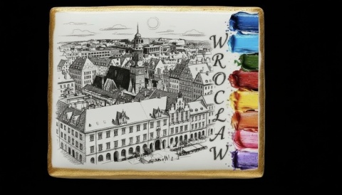 Ciastko lukier malowanka pędzelek maluj i zjedz  Wrocław w Barwach edukacja 