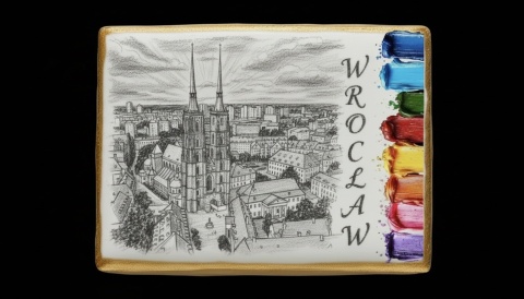 Ciastko lukier malowanka pędzelek maluj i zjedz  Wrocław w barwach edukacja 