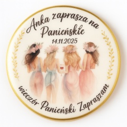 Ciastko lukier Ślub Zaproszenie  Zaproszenie na wieczór panieński Personalizuj