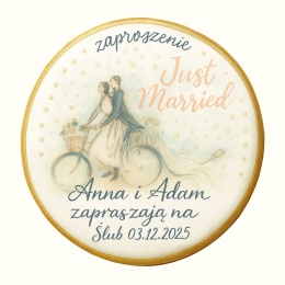 Ciastko lukier Ślub Zaproszenie  Zaproszenie ślubne Personalizuj