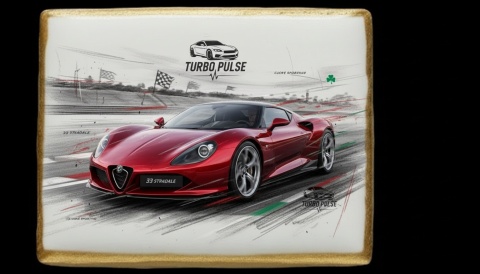 Ciastko lukier Auto Fan PASJA 33 Stradale