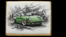 Ciastko lukier Auto Fan PASJA 993 GTR