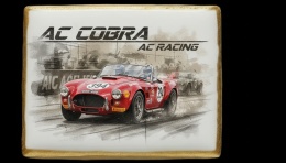 Ciastko lukier Auto Fan PASJA  AC Cobra