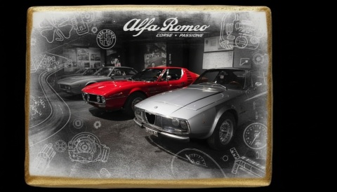 Lukrowane Ciastko Prezent MOTO Fana ALFA ROMEO AUTO dla Mężczyzny
