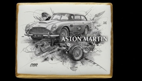 Ciastko lukier Auto Fan PASJA ASTON MARTIN