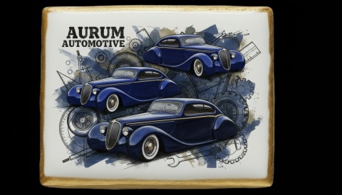 Ciastko lukier Auto Fan PASJA AURUM AUTOMOTIVE  ELEGANCJA I DYNAMIKA