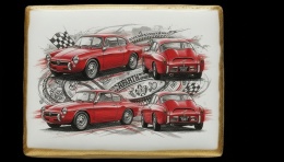 Ciastko lukier Auto Fan PASJA  Abarth Classic