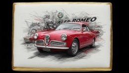 Ciastko lukier Auto Fan PASJA Alfa Romeo  Ikona Stylu