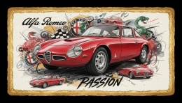 Ciastko lukier Auto Fan PASJA Alfa Romeo Passion