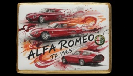 Ciastko lukier Auto Fan PASJA  Alfa Romeo TZ 1965