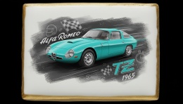 Ciastko lukier Auto Fan PASJA Alfa Romeo TZ 1965