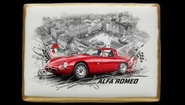 Ciastko lukier Auto Fan PASJA Alfa Romeo w ruchu