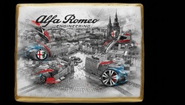 Ciastko lukier Auto Fan PASJA Alfa Romeo z Pasją