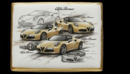 Ciastko lukier Auto Fan PASJA Alfa Romeo