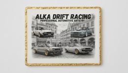 Ciastko lukier Auto Fan PASJA Alka Drift Racing Bakegram