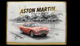 Ciastko lukier Auto Fan PASJA Aston Martin Symphony of Speed