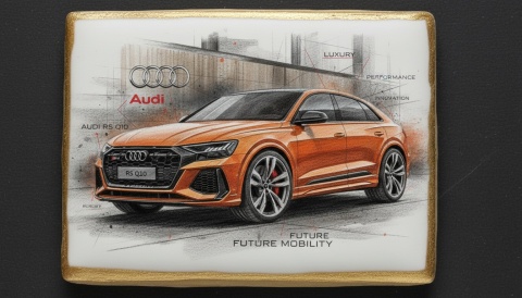 Ciastko lukier Auto Fan PASJA  Audi RS Q10