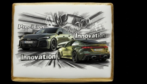 Lukrowane Ciastko Prezent MOTO Fana Audi RS etron GT AUTO dla Mężczyzny