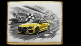 Ciastko lukier Auto Fan PASJA  Audi RS3
