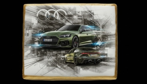 Lukrowane Ciastko Prezent MOTO Fana Audi RS5 Quattro AUTO dla Mężczyzny