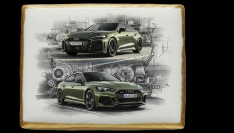 Lukrowane Ciastko Prezent MOTO Fana Audi RS5 AUTO dla Mężczyzny