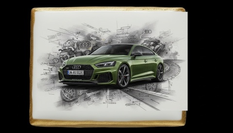 Ciastko lukier Auto Fan PASJA  Audi Sport Emotion