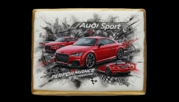 Ciastko lukier Auto Fan PASJA Audi Sport Performance
