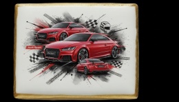 Ciastko lukier Auto Fan PASJA Audi Sport w Ruchu