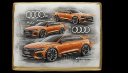 Ciastko lukier Auto Fan PASJA Audi Sportowa Elegancja na Ciasteczku