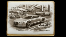 Ciastko lukier Auto Fan PASJA Audi w Ruchu