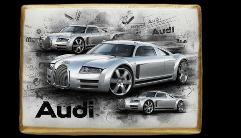 Ciastko lukier Auto Fan PASJA Audi w Ruchu