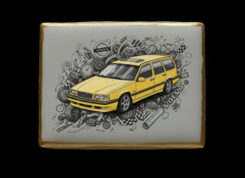 Ciastko lukier Auto Fan PASJA BAKEGRAM DLA PASJONATY