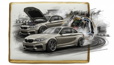 Ciastko lukier Auto Fan PASJA  BMW Drift Masterpiece