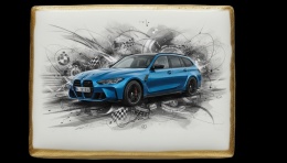 Ciastko lukier Auto Fan PASJA BMW M3 Touring