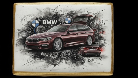 Ciastko lukier Auto Fan PASJA BMW i Pasja Ruchu