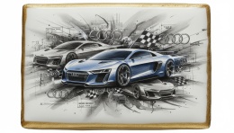 Ciastko lukier Auto Fan PASJA  Bakowe Ucieleśnienie Prędkości