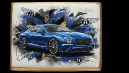 Ciastko lukier Auto Fan PASJA Bentley w Dynamice