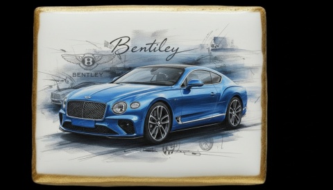 Ciastko lukier Auto Fan PASJA Bentley