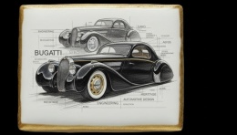 Ciastko lukier Auto Fan PASJA Bugatti Dynamika